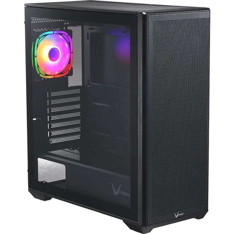 Корпус Formula Air Power G5 Plus черный без БП ATX 1x120mm 2xUSB2.0 1xUSB3.1 audio bott PSU