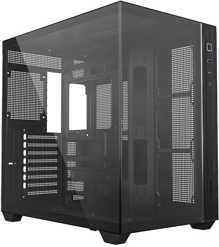 Корпус ID-Cooling View 510 Black ATX/ win TG/ no fan/ Gen2 Type C/ CPU 162mm/ GPU 407mm/ no PSU