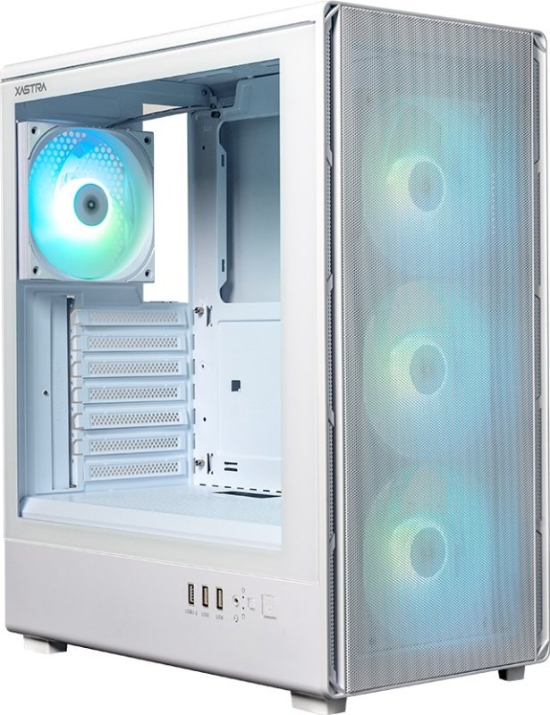 Корпус XASTRA A315 4ARGB White (A315-1FA36A-1FA12A-WH) ATX/Mesh/ Screwless TG/ 1x120mm+1x360 FA ARGB PWM fans