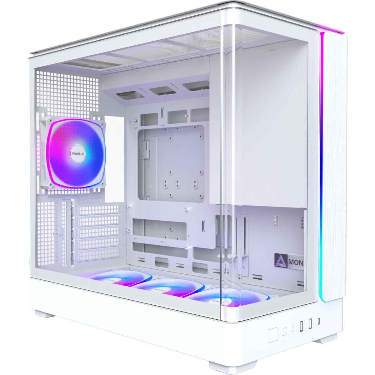 Корпус Montech King 15 Pro White / mATX / 4x120mm ARGB fans