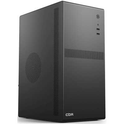 Корпус CBR V201 (PCC-MATX-V201-550W), c БП PSU-ATX550-12MD (550W/120mm), mATX Minitower , 2*USB 2.0, HD Audio+Mic, Black