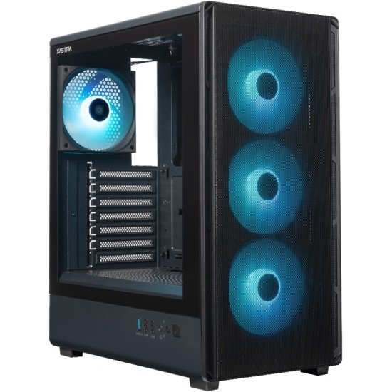 Корпус XASTRA A315 4ARGB Black (A315-1FA36A-1FA12A) ATX/Mesh/ Screwless TG/ 1x120mm+1x360 FA ARGB PWM fans