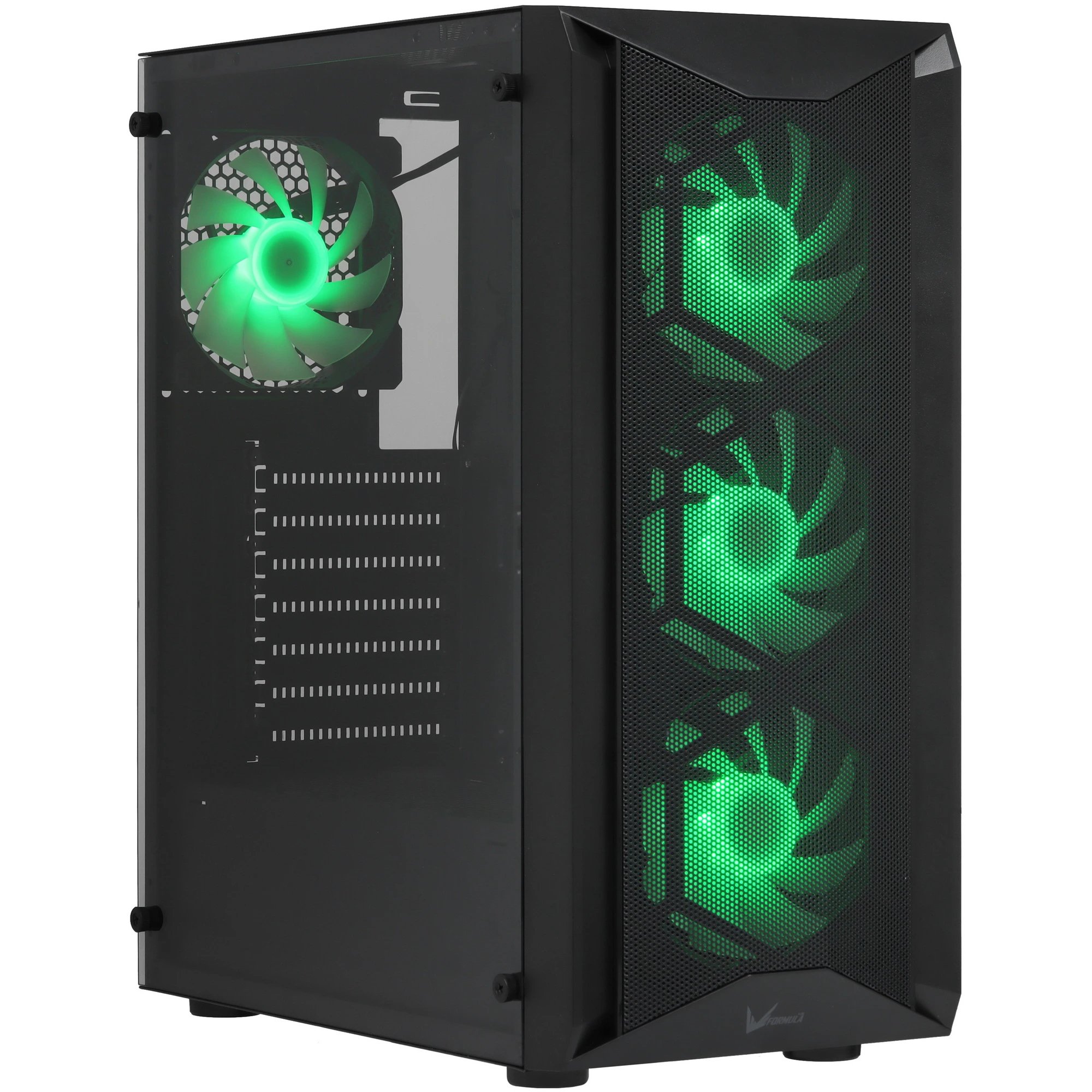 Корпус Formula V Line Air Power G1 Black, ATX, USB3.0*1, USB2.0*2, Front 3x120mm ARGB, Rear 1x120mm ARGB