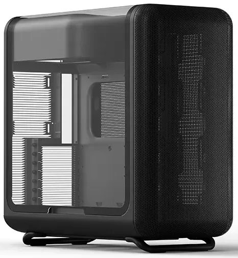 Корпус HYTE X50 (CS-HYTE-X50G-BB) без БП, Midi-Tower, TG, no fans, 2xUSB-A 3.2, 1xUSB Type-C, E-ATX, ATX, mITX Pitch Black