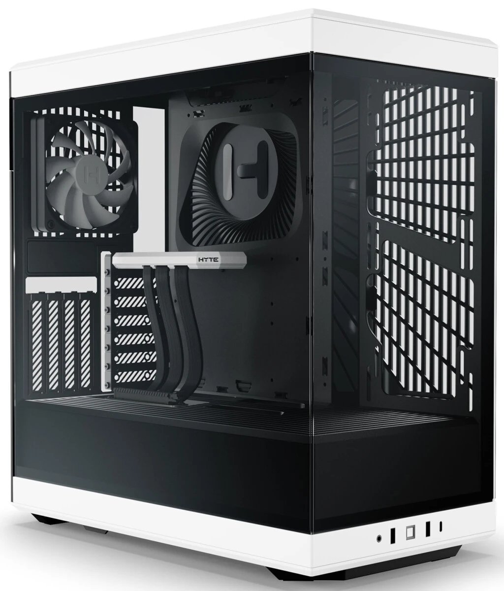 Корпус HYTE Y40 (CS-HYTE-Y40-BW), без БП, Midi-Tower, TG, no fans, 2xUSB-A 3.2, 1xUSB Type-C, ATX, mITX Panda