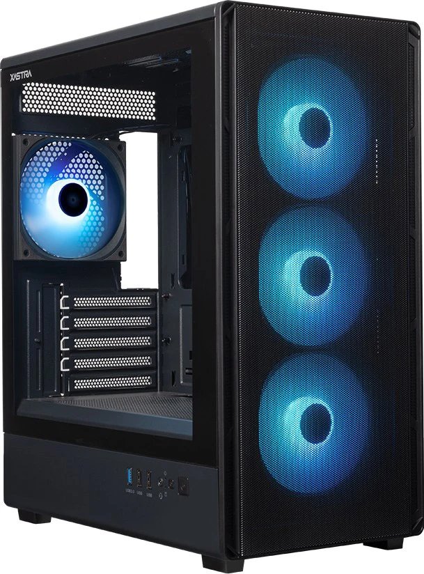 Корпус XASTRA A315M 4ARGB Black (A315M-1FA36A-1FA12A) mATX/Mesh/ Screwless TG/ 1x120mm+1x360 FA ARGB PWM fans