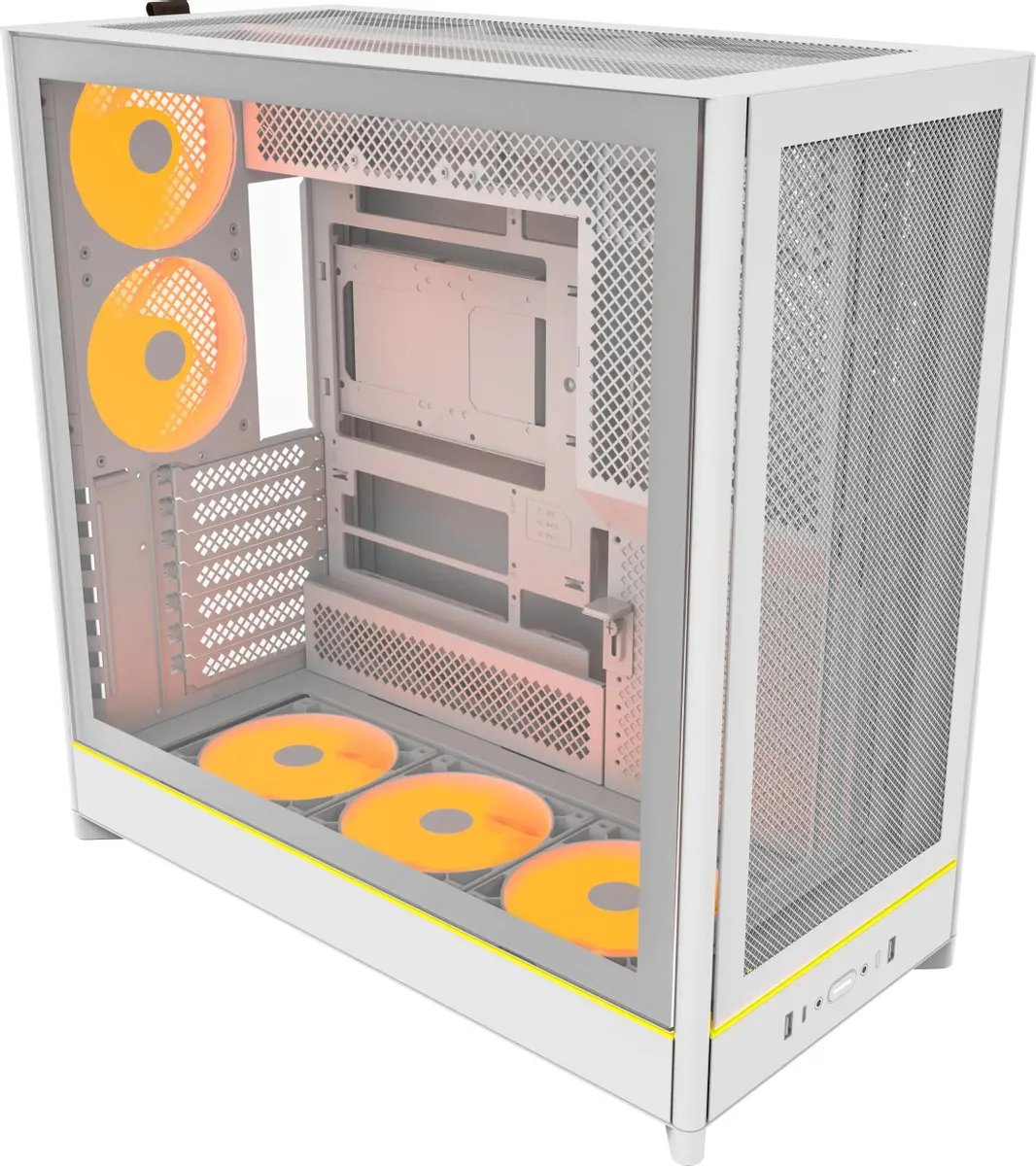 Корпус Montech HS01 Pro White / ATX / 5x120mm ARGB fans hub / HS01 Pro (W)