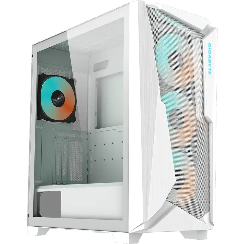 Корпус Gigabyte C301 Glass White (GB-C301GW) MidTower, ATX, USB-C x1, USB3.0 x2, Audio I/O, GPU 400mm, TG
