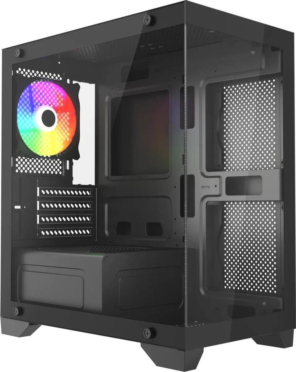 Корпус Accord ACC-350-02B, mATX, без БП, черный