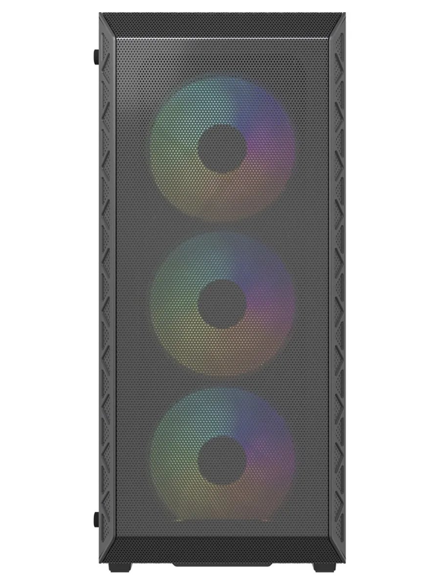Корпус Powercase Mistral S4B ARGB (CMSB-A4), Tempered Glass, 4x 120mm ARGB PWM Fans, чёрный, ATX
