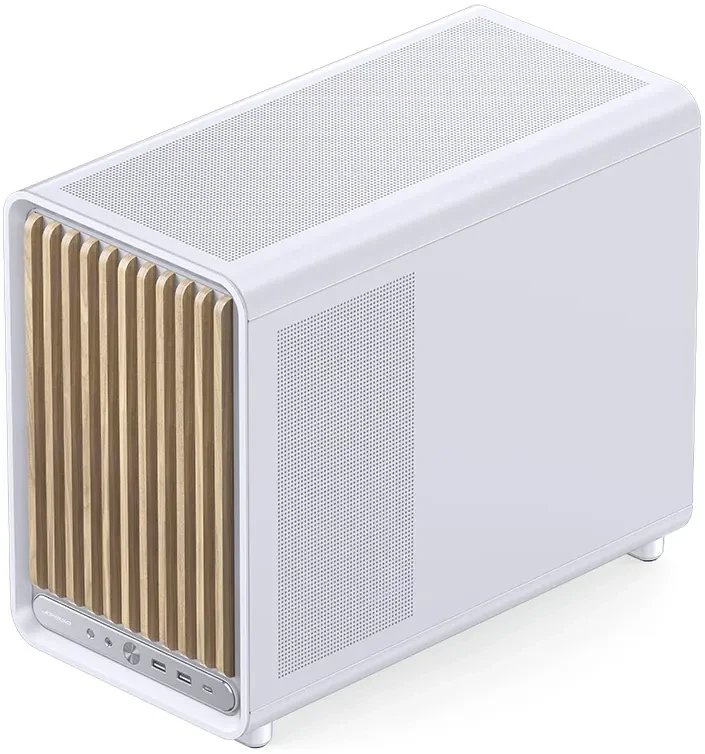 Корпус JONSBO D33 Wood White, без БП, Mini-Tower, TG, no fan, 2xUSB-A 3.0 + 1xUSB-C 3.2, mATX, mITX