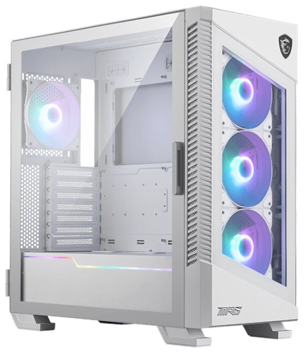 Корпус MSI MPG Velox 100R White (306-7G18W21-809) Global, 2xUSB 3.0, 1xType C, 4x120mm ARGB Fan, ARGB
