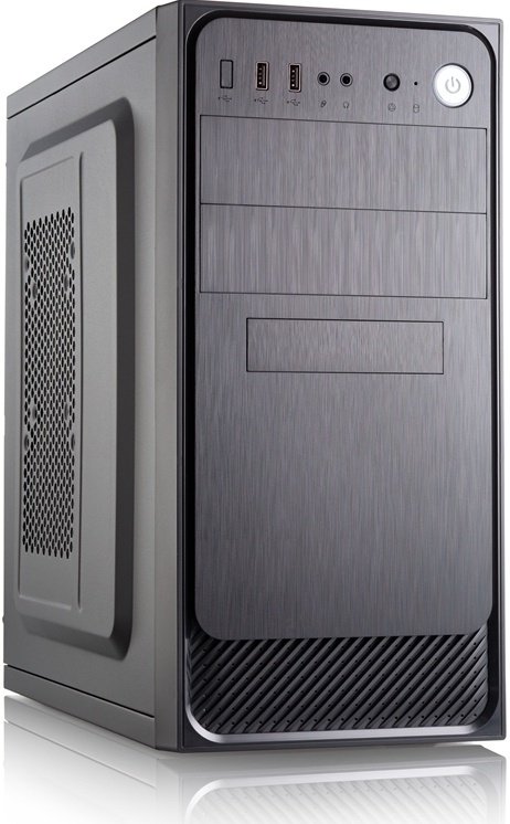 Корпус Foxline Forza FZ-053 mATX, W/о PSU, 2xUSB2.0, Black, FAN, no powercord