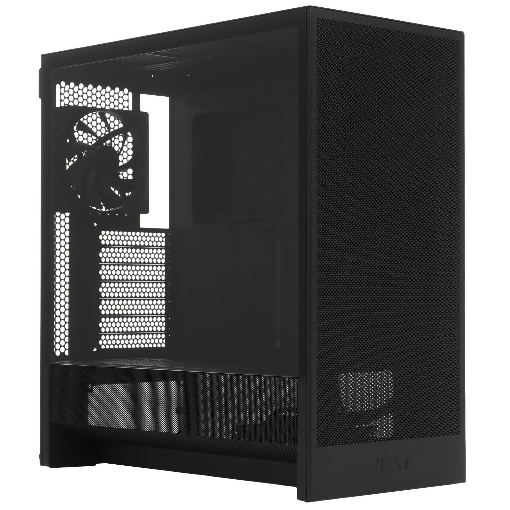 Корпус NZXT H5 Flow (2024) (CC-H52FB-01), без БП, Midi-Tower, TG, 1x120mm, 1xUSB-A 3.2 + E-ATX, ATX, mITX Black