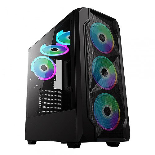 Игровой корпус: DeTech DT-8010 Black (RGB LED)