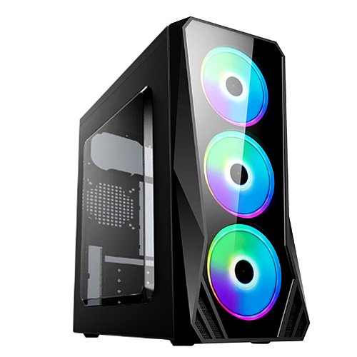 Игровой корпус: DeTech C3148S USB 2.0 RGB Прозрачная боковая панель