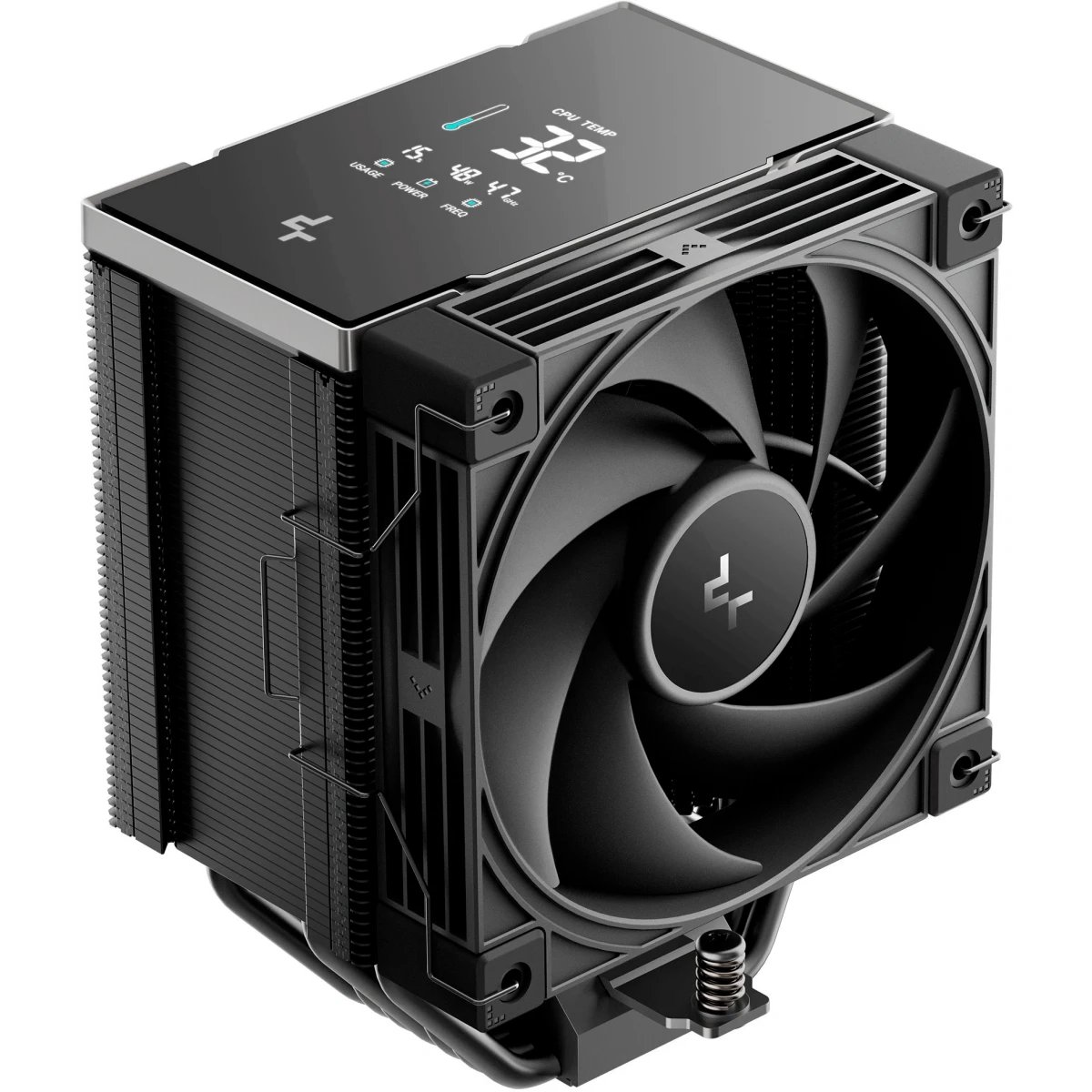 Кулер DEEPCOOL AK700 Digital NYX LGA1851/1700/1200/115X/AM5/AM4 (TDP 260W, PWM, Fan 120mm, 7 тепл. трубок, Copper Base, черный) Ret