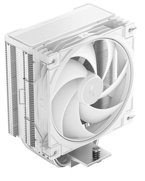 Кулер DEEPCOOL AG400 G2 WH LGA1851/1700/AM5/AM4 (TDP 230W, PWM, Fan 120mm, 4 тепл. трубки, белый) Ret