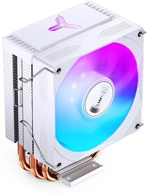 Кулер JONSBO CR-1300 Evo White LGA1700/1200/115X/AM5/AM4 (TDP 160W, PWM, 90mm Dynamic Multi-Color LED Fan, 4 тепловые трубки, белый, 4-pin)