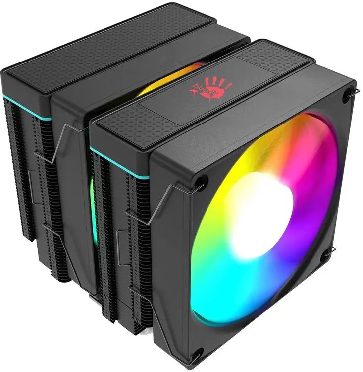 Кулер BLOODY AC-17 (ac-17-argb270-bk), 4-pin, ARGB, 120мм, черный, retail