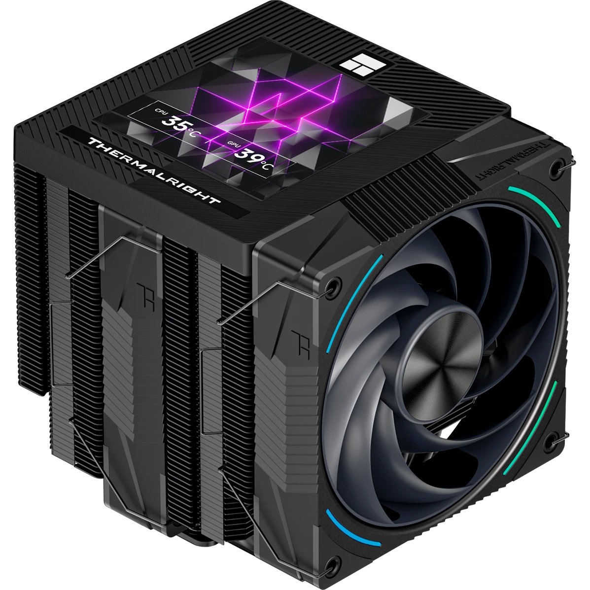 Кулер Thermalright Phantom Spirit 120 Vision Evo (TRPS120VEVO) LGA115X/1200/1700/1851/AM4/AM5 (Dual Tower, 2x120mm ARGB PWM Fan)