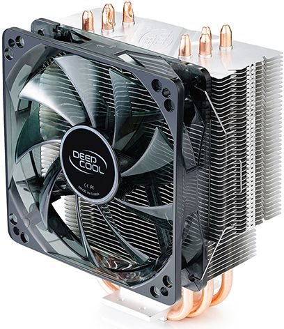 Кулер Deepcool GAMMAXX 400 Blue Basic Soc-AM4/1151/1200/1700 4-pin 18-30dB Al+Cu 130W 640gr LED Ret