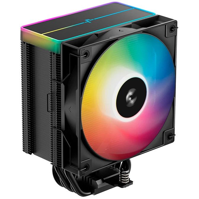 Кулер DEEPCOOL AG500 BK ARGB V2 LGA1700/1200/115X/AM5/AM4 (TDP 240W, PWM, ARGB Fan 120mm, 5 тепл. трубок) Ret