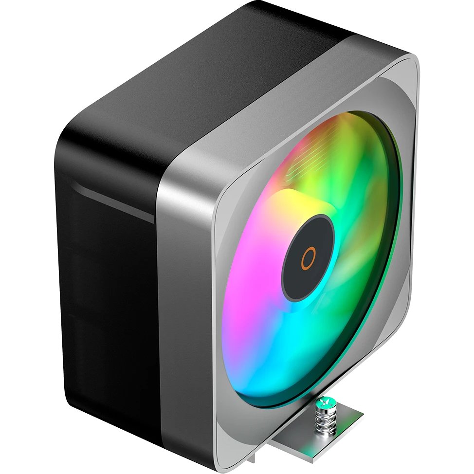 Кулер Ocypus Delta A40 EX BK ARGB, 120mm ARGB Fan, 4 Heat Pipes, 4-PIN PWM, 500-1800 RPM, 29DBA, Hydro Bearing, LGA115X/1200/1700/18XX
