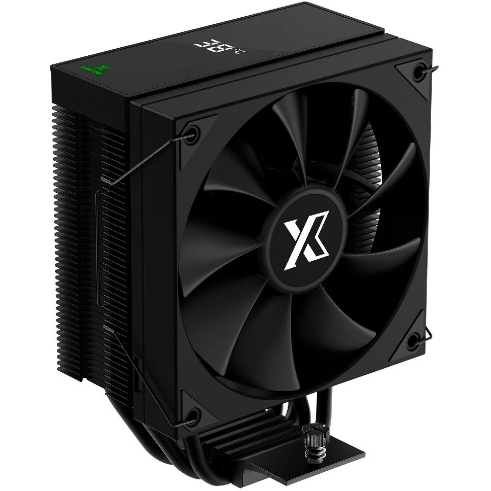 Кулер XASTRA AR400 Digital BK LGA1851/1700/1200/115X/AM5/AM4 (TDP 220W, 4 тепл.трубки ,PWM Fan 120mm black , top cover with display, black