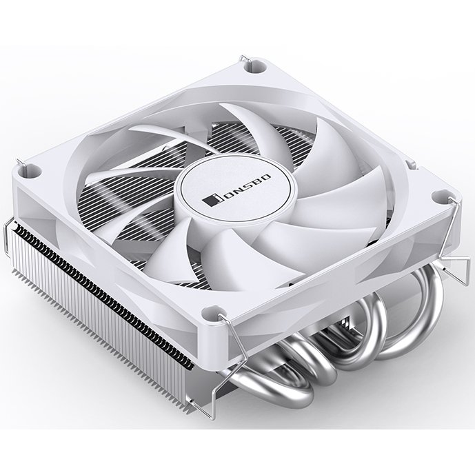 Кулер JONSBO HP-400S White LGA1700/1200/115X/AM5/AM4 низкопрофильный 36.7мм (TDP 140W, PWM, 90mm Fan, 4 тепловые трубки, белый, 4-pin) Retai