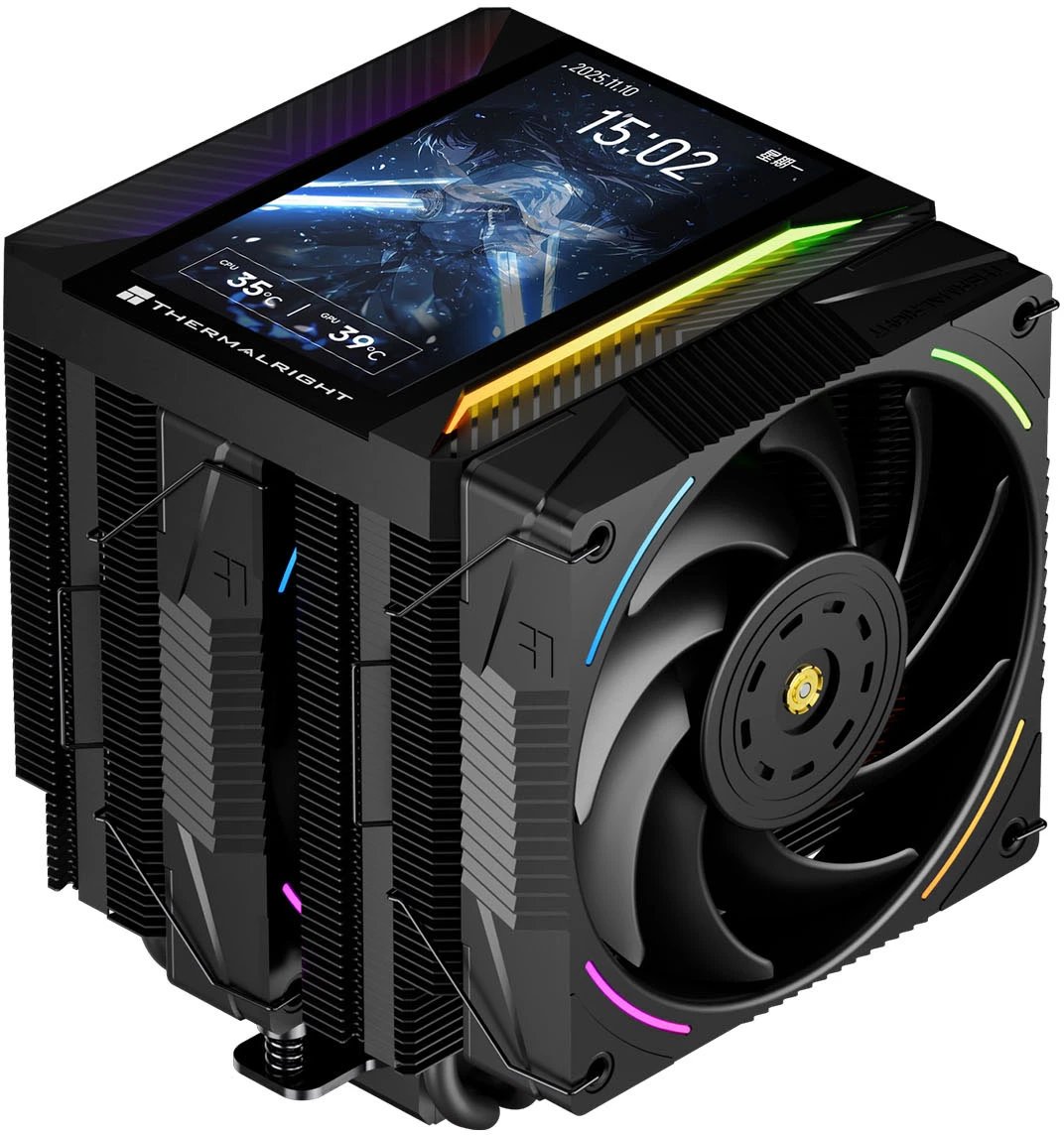 Кулер Thermalright Peerless Assassin Vision 120 Max ARGB Black LGA115X/1200/1700/1851AM4/AM5 (Dual Tower, 2x120mm ARGB PWM Fan, медное основание)