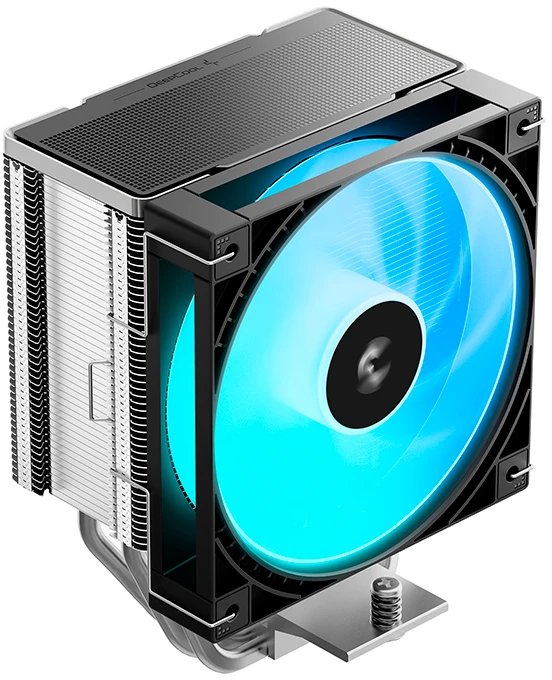 Кулер DEEPCOOL AG600 ARGB LGA1851/1700/AM5/AM4 (TDP 270W, PWM, ARGB Fan 120mm, 6 тепл. трубок, черный) Ret