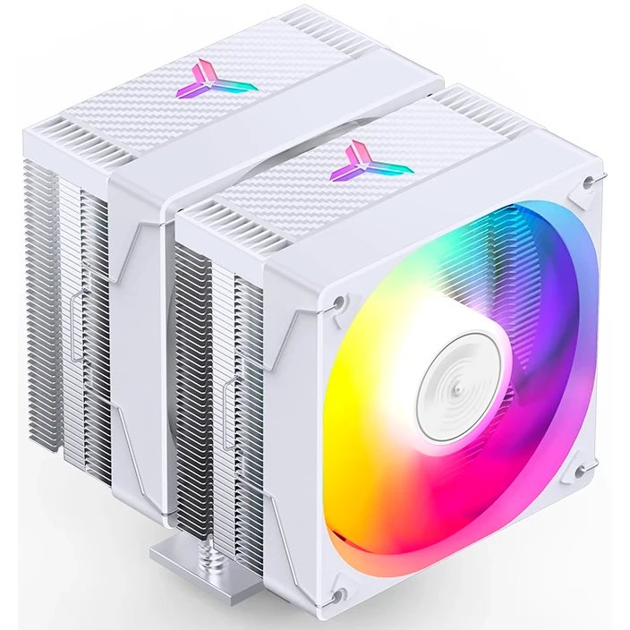 Кулер JONSBO CR-3000E ARGB White LGA1851/1700/1200/115X/AM5/AM4 (TDP 260W, PWM, 2 x 120mm ARGB LED Fan, 6 тепловых трубок, белый, 4-pin) Ret