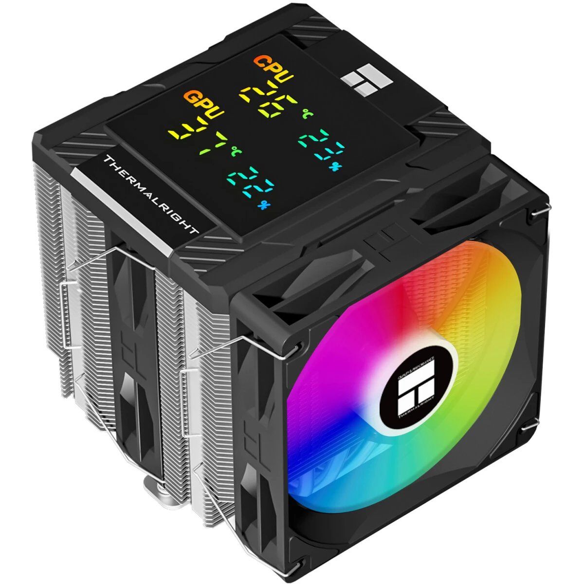 Кулер Thermalright Peerless Assassin 120 Digital ARGB Black LGA115X/1200/1700/1851AM4/AM5 (Dual Tower, 2x120mm ARGB PWM Fan, медное основание)