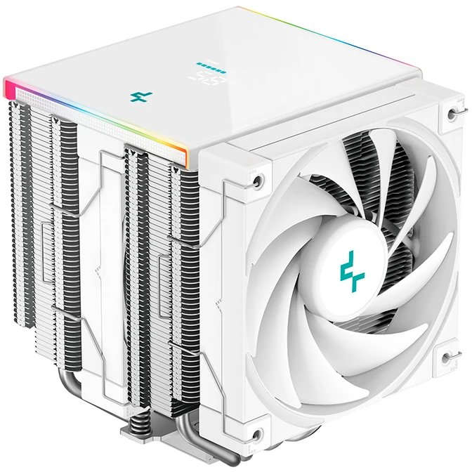 Кулер DEEPCOOL AK620 Digital SE WH LGA1851/1700/1200/115X/AM5/AM4 (TDP 260W, PWM, Dual Fan 120mm, 6 тепл. трубок, ARGB, белый) Ret