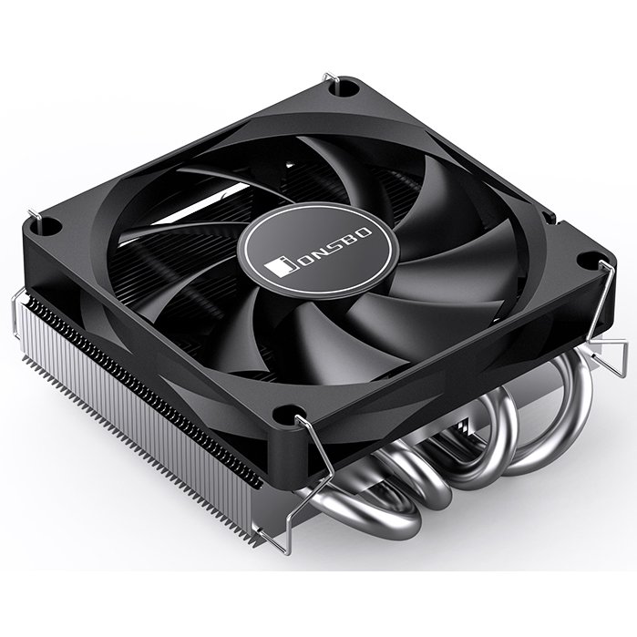 Кулер JONSBO HP-400S Black LGA1700/1200/115X/AM5/AM4 низкопрофильный 36.7мм (TDP 140W, PWM, 90mm Fan, 4 тепловые трубки, 4-pin) Retail
