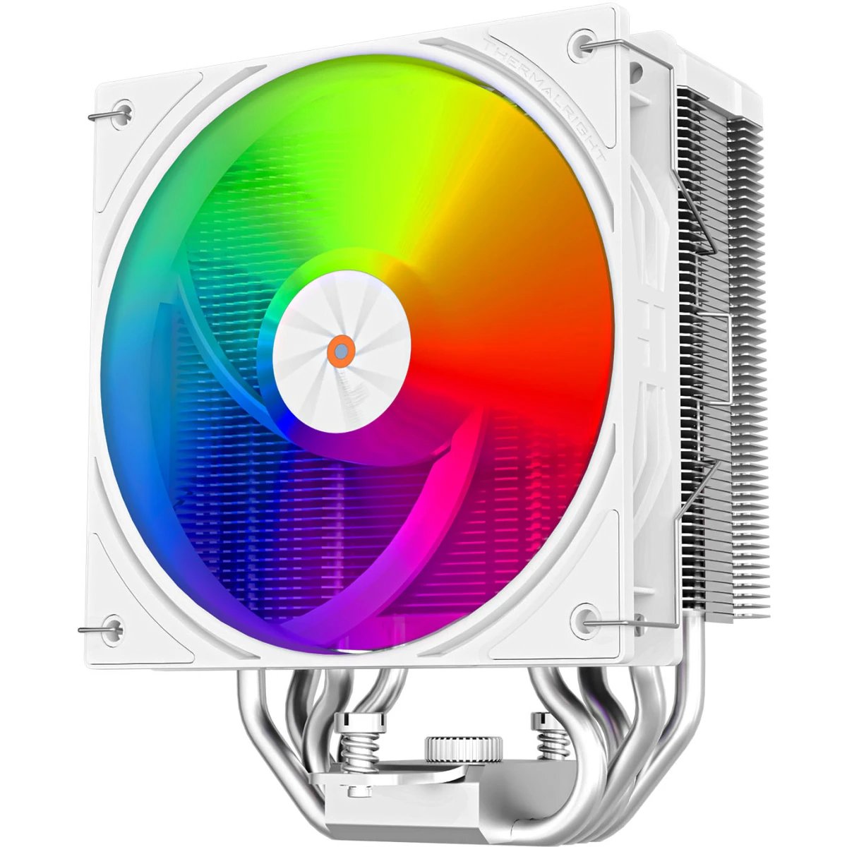 Кулер Thermalright Assassin X 120 R Digital ARGB White LGA115X/1200/1700/1851/AM4/AM5 (120mm ARGB PWM Fan, 4 тепл. трубки 6мм) / TRAX120RDAW