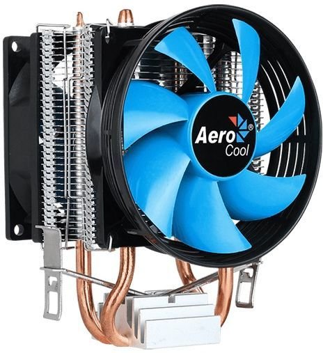 Устройство охлаждения(кулер) Aerocool Verkho 2 Dual Soc-FM2+/AM2+/AM3+/AM4/1150/1151/1155/ 4-pin 15-25dB Al+Cu 120W 370gr Ret AEROCOOL VERKHO 2 DUAL PWM