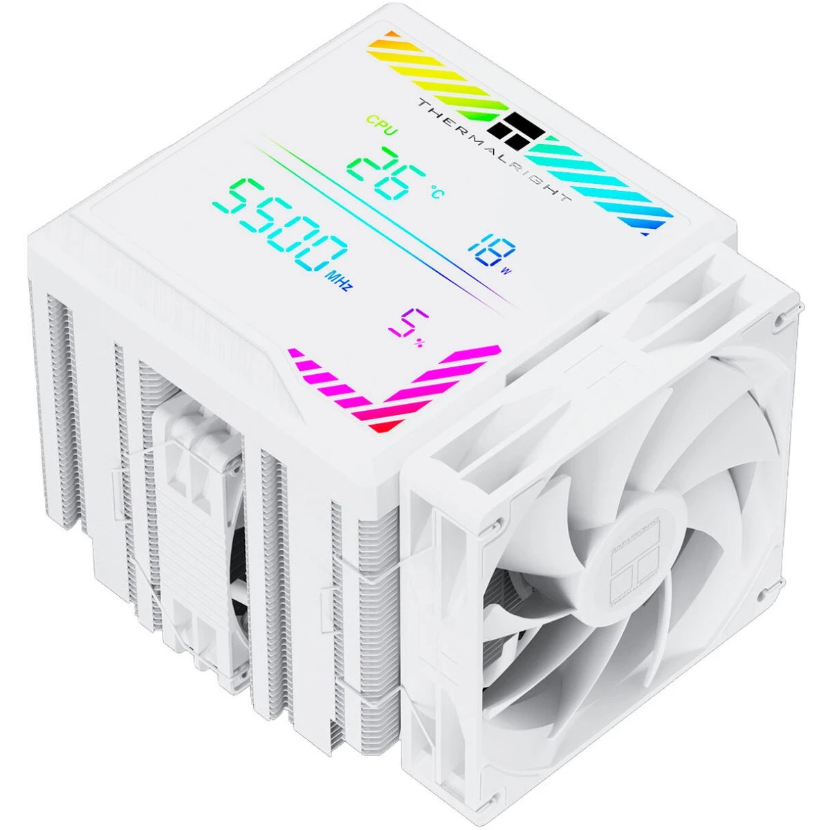 Кулер Thermalright Peerless Assassin 140 Digital White (PA140-DG-WH) (4-pin PWM, 165mm, Ni/Cu, 6x6mm, 1x120mm + 1x140mm, 82.CF)