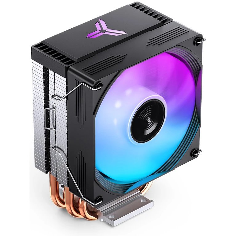 Кулер JONSBO CR-1300 Evo Black LGA1700/1200/115X/AM5/AM4 (TDP 160W, PWM, 90mm Dynamic Multi-Color LED Fan, 4 тепловые трубки, 4-pin) Retail