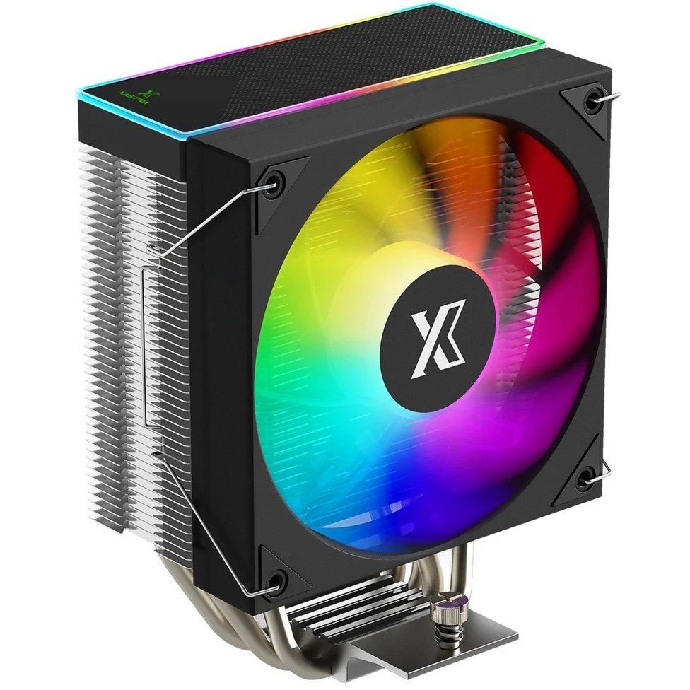 Кулер XASTRA AR400 ARGB (AR400-XXAFPX-GL) LGA1851/1700/1200/115X/AM5/AM4 (TDP 220W, 4 тепл.трубки , PWM FAN ARGB 120mm , top cover with ARGB led ) Ret
