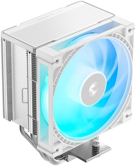 Кулер DEEPCOOL AG600 WH ARGB LGA1851/1700/AM5/AM4 (TDP 270W, PWM, Fan 120mm, 6 тепл. трубок, белый) Ret