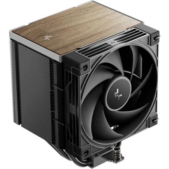 Кулер DEEPCOOL AK500 G2 LGA1851/1700/1200/115X/AM5/AM4 (TDP 240W, PWM, Fan 120mm, 5 тепл. трубок, Copper Base, Wood-grain top cover, черный)