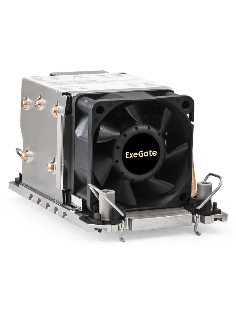 Кулер ExeGate ESNK-P0078AP4.PWM.2U.4189.Cu (EX293442RUS), 4-pin, 60мм, черный, retail