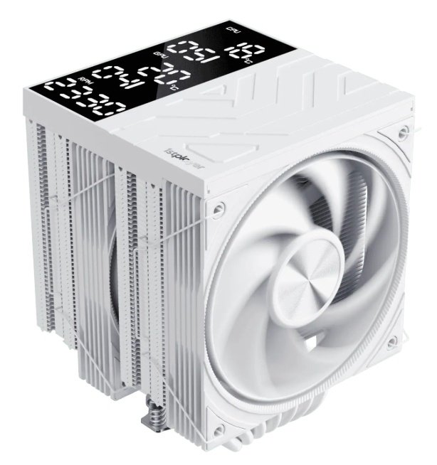 Кулер 1STPLAYER Frost Bite FB12DS-7 White / 7HPx6mm, dual tower, 270W TDP, 2x120mm fans, 800-2300 RPM, 70.15 CFM, 34.8 dBA