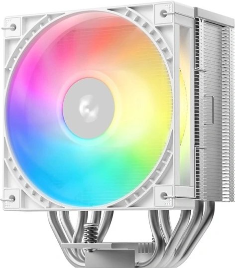 Кулер DEEPCOOL AG500 G2 WH ARGB LGA1851/1700/AM5/AM4 (TDP 250W, PWM, ARGB Fan 120mm, 5 тепл.трубок, белый) Ret