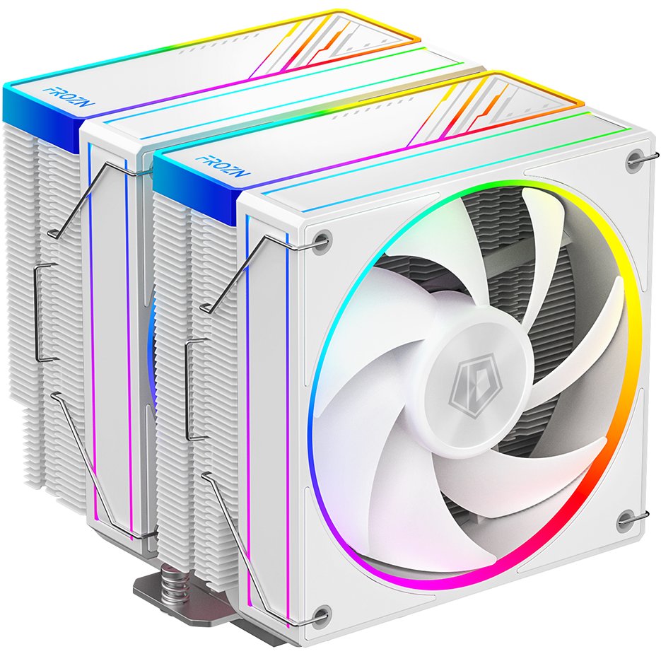 Кулер ID-Cooling Frozn A620 ARGB White Soc-AM5/AM4/1151/1200/2066/1700 4-pin 29.9dB Al+Cu 270W 1200gr LED Ret