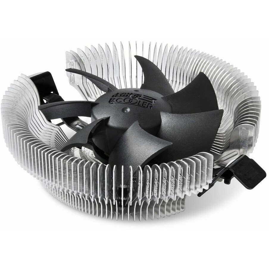 Кулер PCCooler E80 S775/1150/51/55/56/AM2/2+/AM3/FM1/2/754/939 (TDP 65W, вент-р 80мм, 2200RPM, 22dBa)