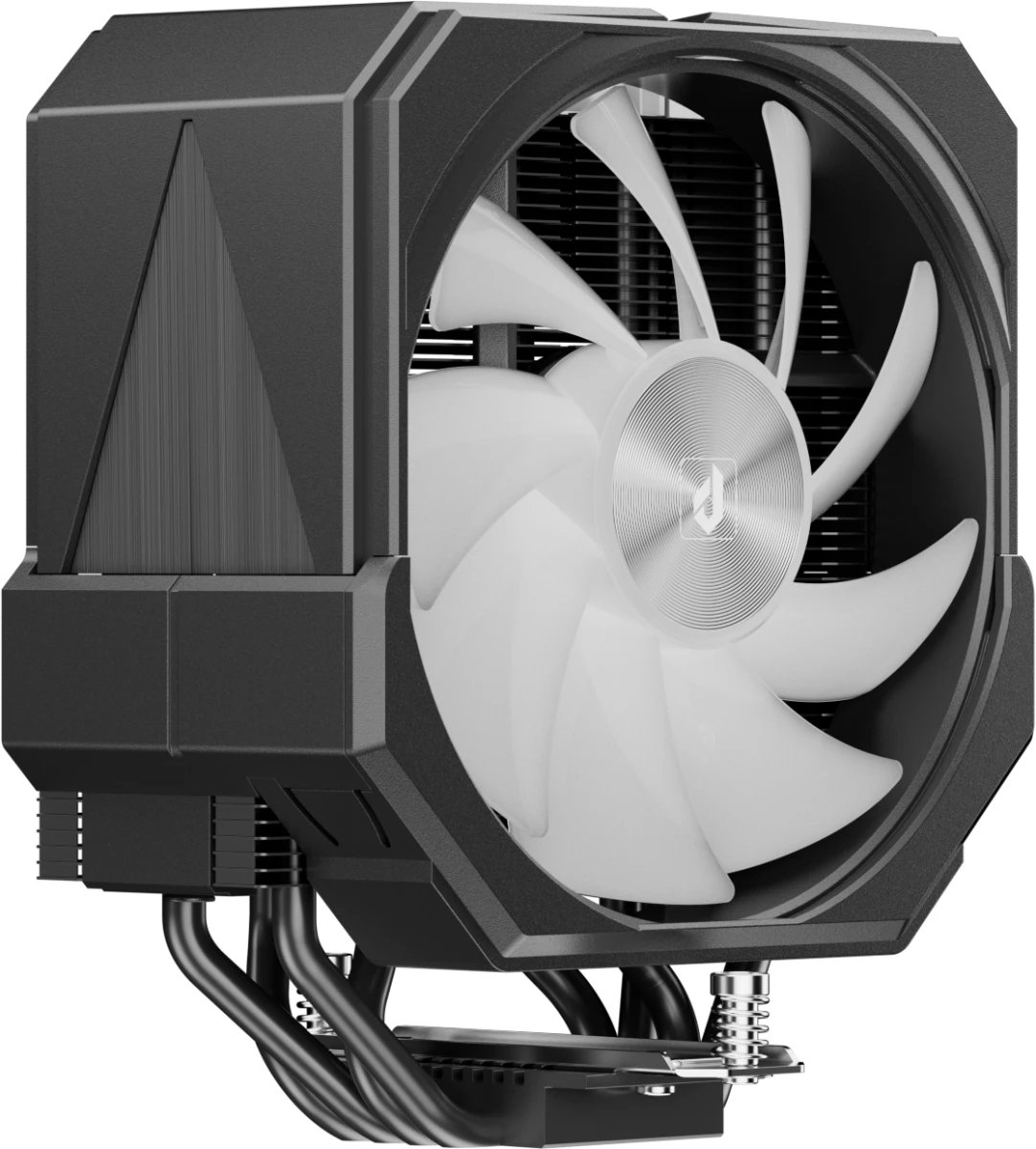 Кулер upHere UP1 Elite KC4C Black ARGB / 4HPx6mm, 230W TDP, single tower, 1x120mm fan, 600-1650RPM, 68CFM, 25dBA