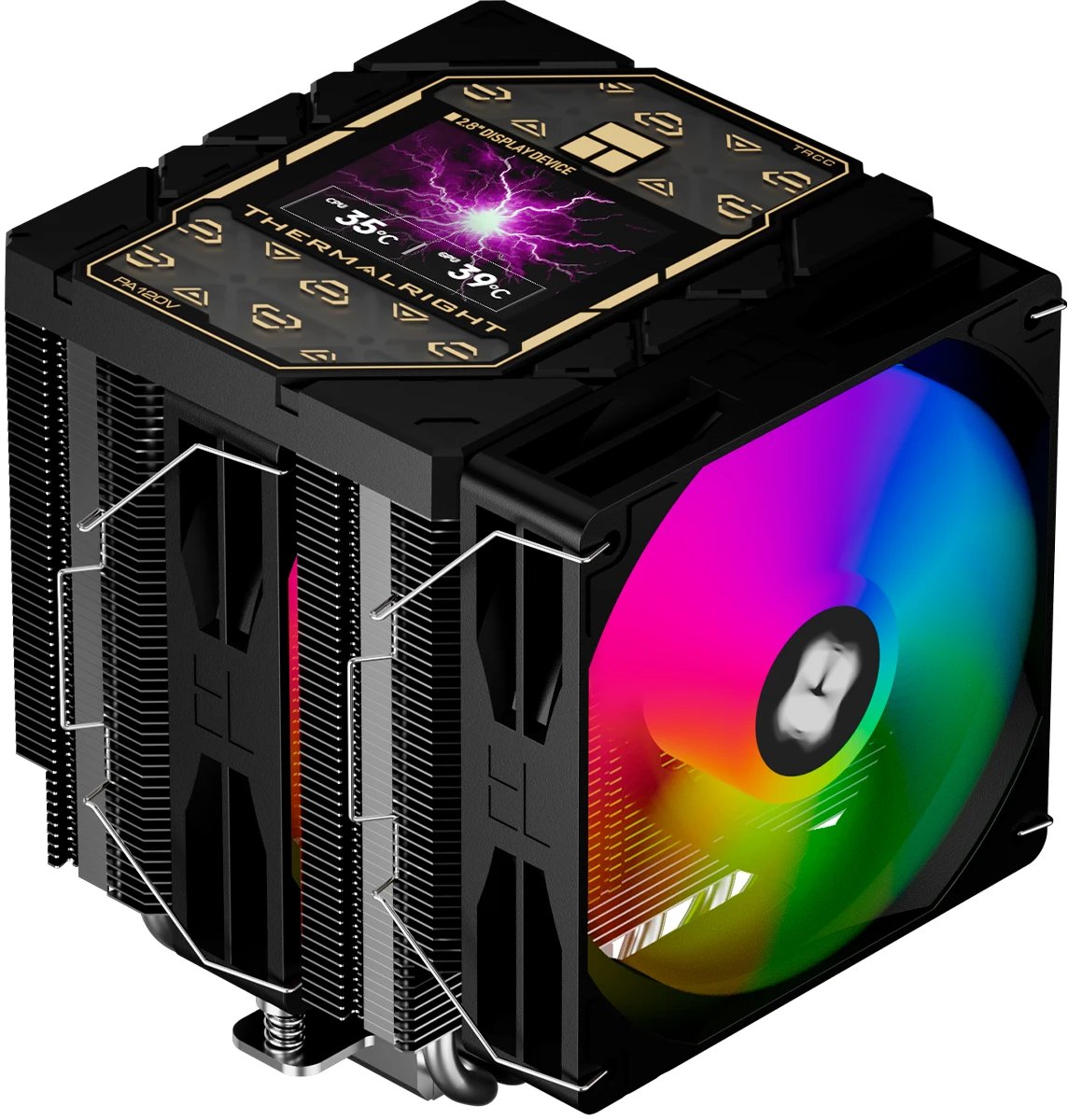 Кулер Thermalright Peerless Assassin 120 Vision ARGB Black LGA115X/1200/1700/1851AM4/AM5 (Dual Tower, 2x120mm ARGB PWM Fan, медное основание)